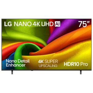 bdb23710bd404164b89be02db8c5ae7a LG NU85 75-Inch 4K UHD Nano AI Smart TV – 2026 Model